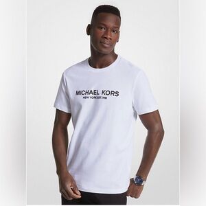 Michael Kors White Graphic Tee for Men